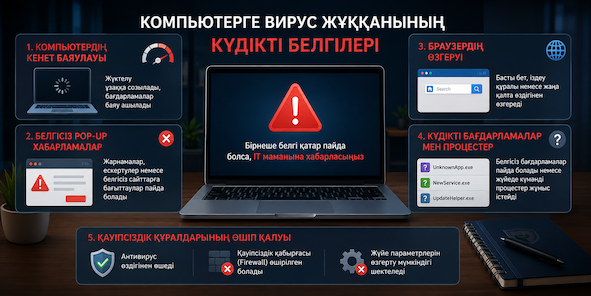 Вирус кірді ме компьютерге?