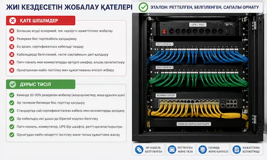 СКС. Офиста кабель тарту. Қалай жасалады?