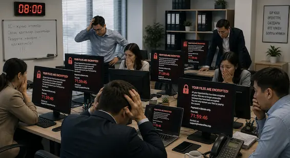 Шифрлау шабуылдары - Ransomware - ең қауіпті кибер шабуылдар