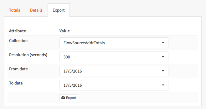 Export interface